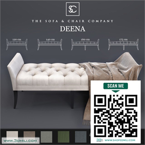 Ottoman Deena - The Sofa & Chair Company and Plaid